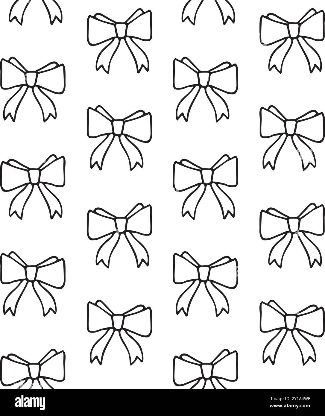 Vector seamless pattern of hand drawn bow tie Stock Vector Image & Art ...