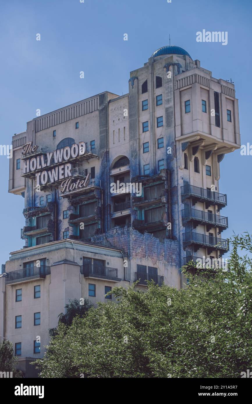 Hollywood Tower of Terror, Disneyland Paris Stock Photo - Alamy