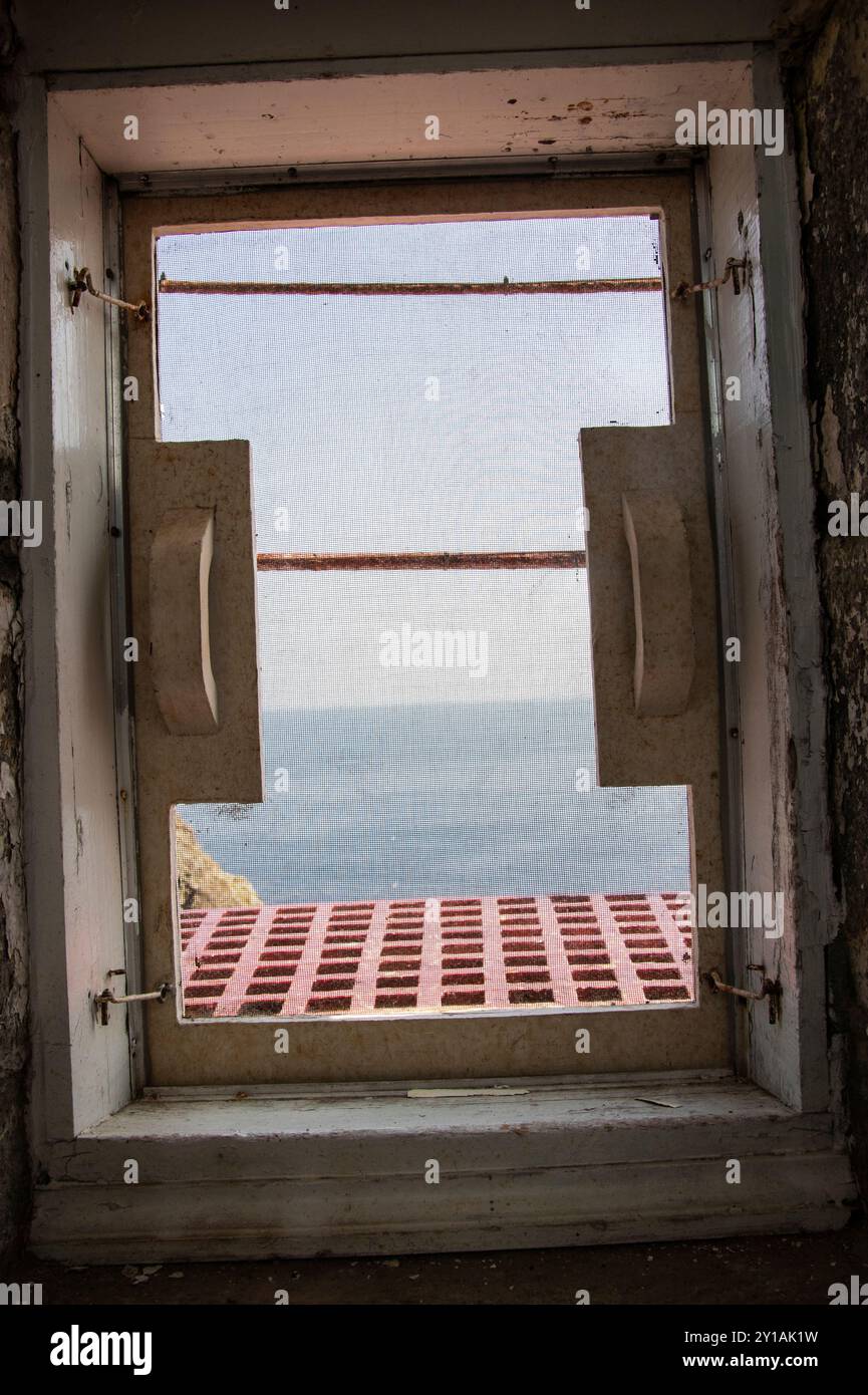 Lighthouse Window Types View of Trinity Bay from Cape Bonavista Lighthouse window in Bonavista ...
