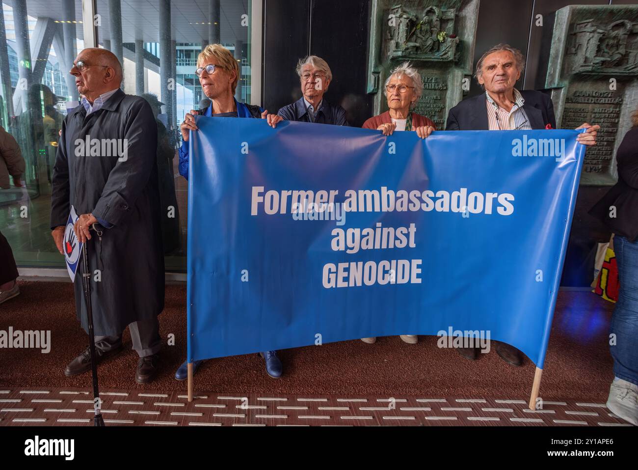 Ministry of Foreign Affairs, Rijnstraat 8. The Hague, The Netherlands. Thursday 5th September 2024 Since October 7th, when Israel launched its military campaign on the Gaza Strip killing more than 40.861 Palestinians, mostly women and children, and more than 16,500 children. Injured: 94.398. Missing: more than 10,000. And on the occupied West Bank: Killed 685 including 157 children. Injured more than 5,700 wounded since the war begin. Figures, according to the Hamas-run health ministry. Israel revised its death toll from the October 7 attack, now down from 1,405 to 1,139. Injured: at least 8, Stock Photo