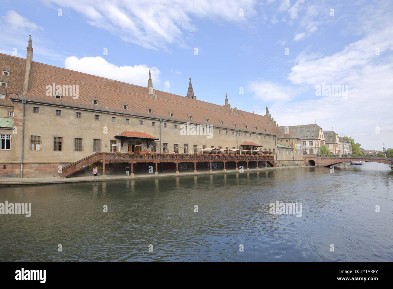 Ancienne douane, old customs house, historical building with reflection ...