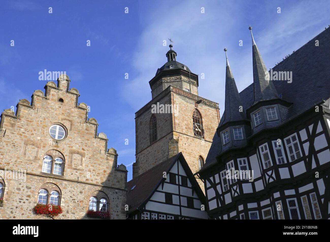 Town hall alsfeld germany hi-res stock photography and