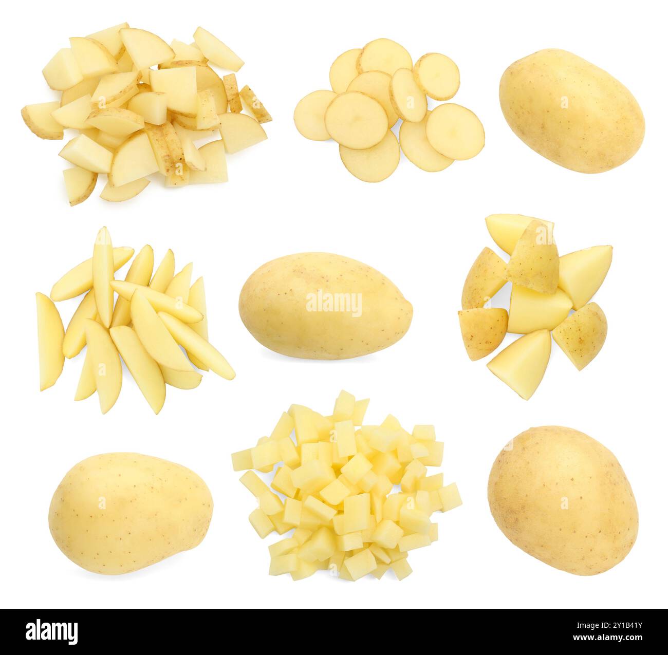 Types of vegetable cut dice hi-res stock photography and images - Alamy