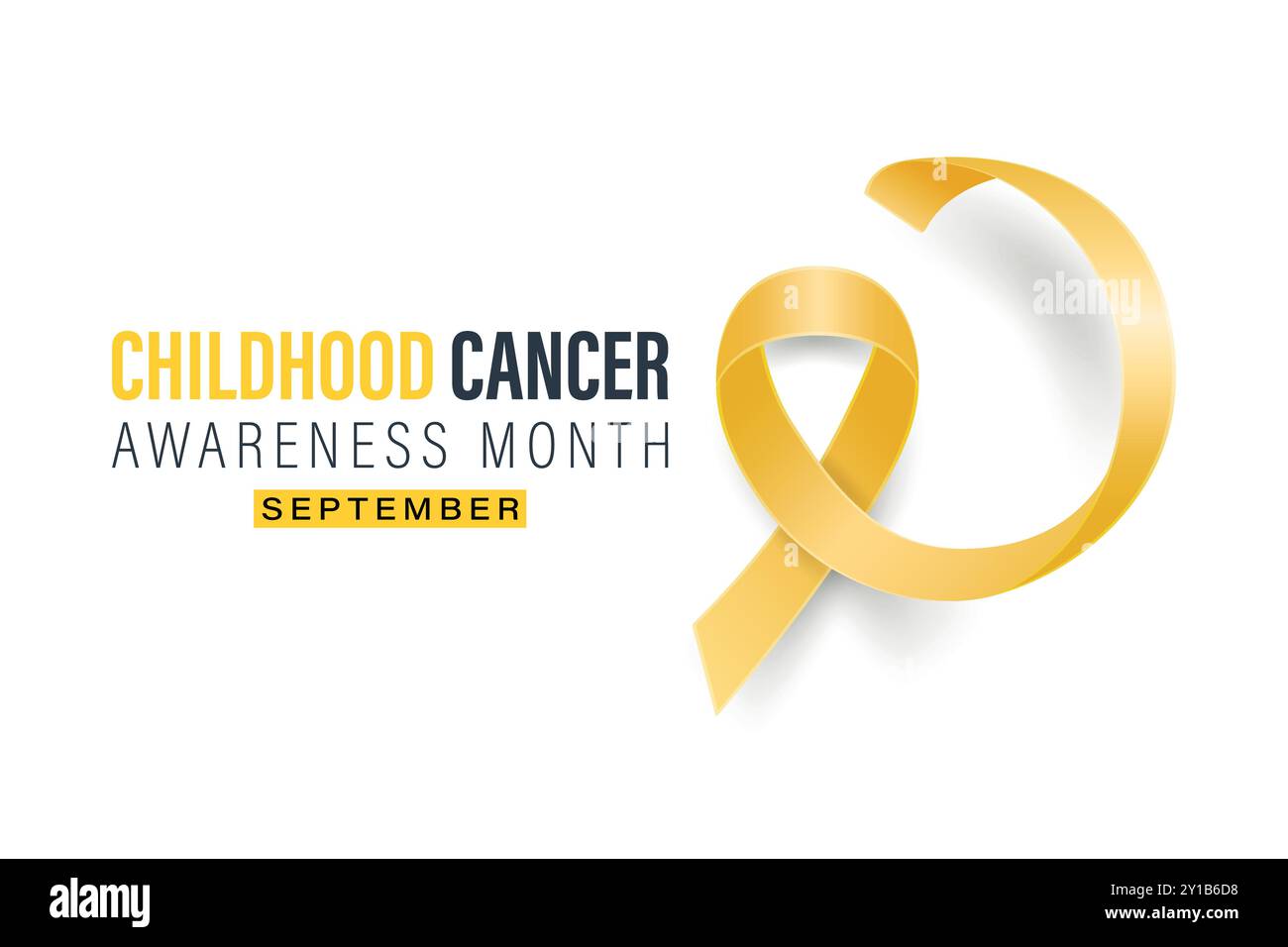 Childhood Cancer Awareness Month Banner, September. Card or Placard ...