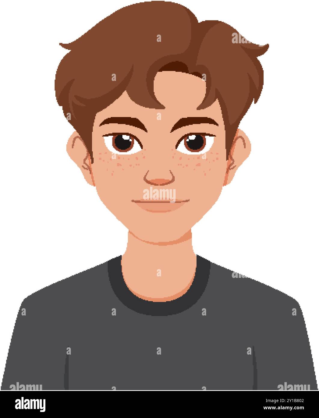 Illustration of a young man smiling Stock Vector Image & Art - Alamy