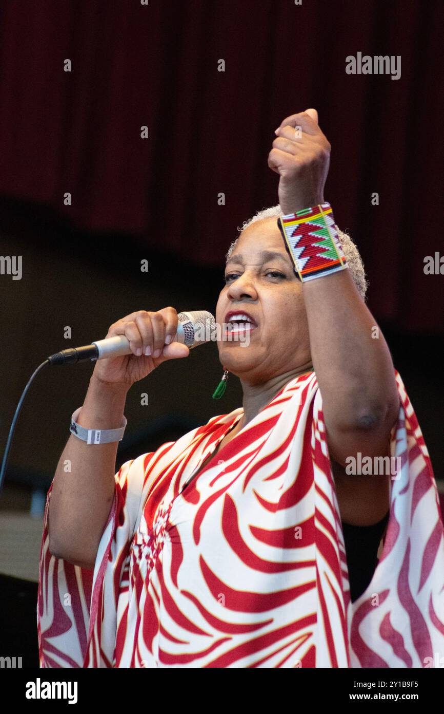 August 31, 2024, USA: RENE MARIE, vocalist, entertains at the Chicago Jazz Festival 2024 (Credit Image: © Karen I. Hirsch/ZUMA Press Wire) EDITORIAL USAGE ONLY! Not for Commercial USAGE! Stock Photo