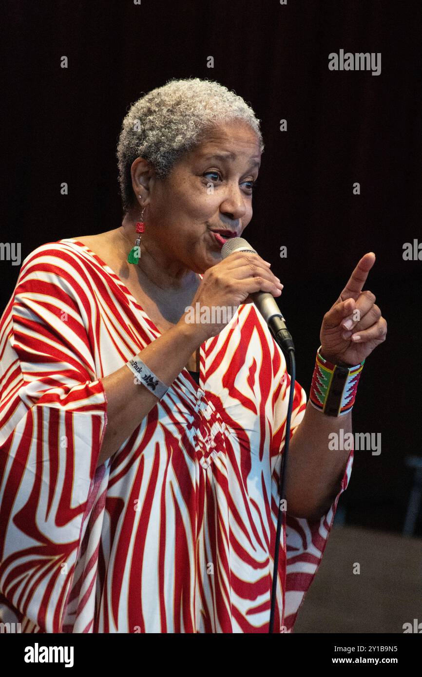 August 31, 2024, USA: RENE MARIE, vocalist, entertains at the Chicago Jazz Festival 2024 (Credit Image: © Karen I. Hirsch/ZUMA Press Wire) EDITORIAL USAGE ONLY! Not for Commercial USAGE! Stock Photo