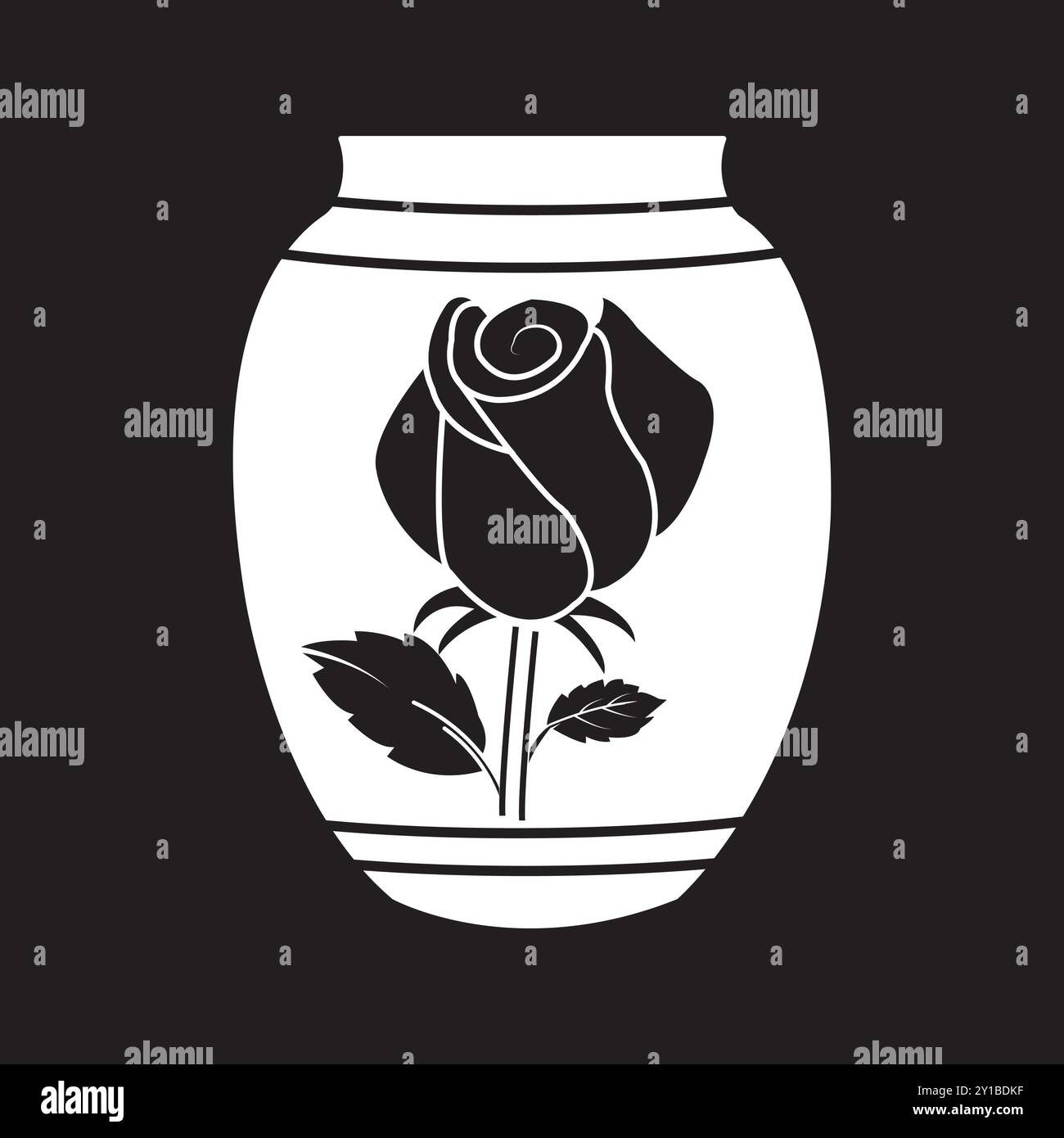 ceramic jar icon vector illustration logo design Stock Vector