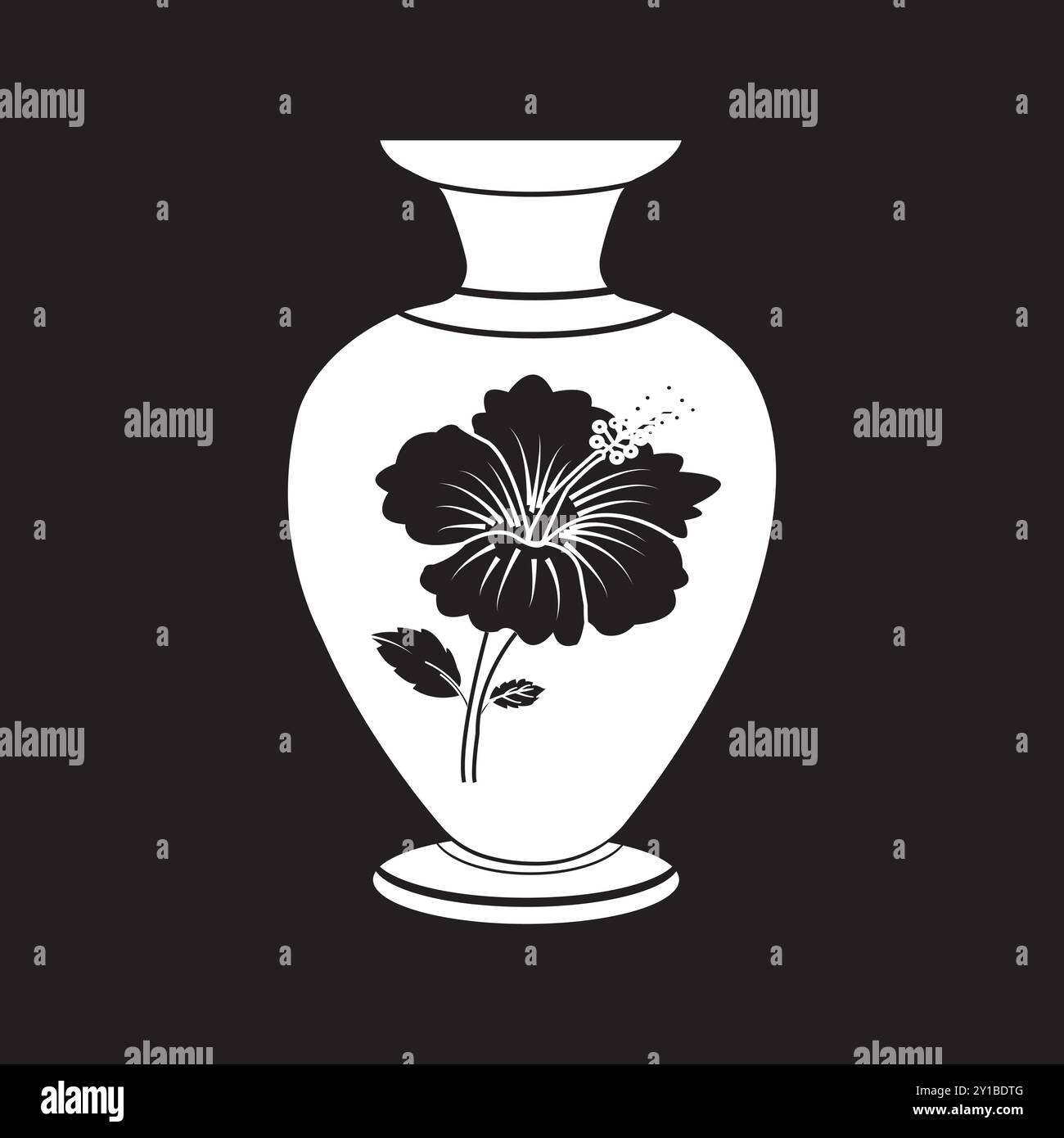 ceramic jar icon vector illustration logo design Stock Vector