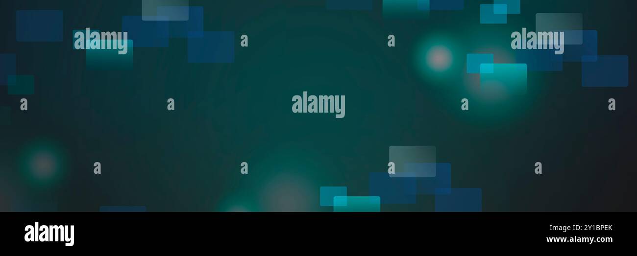 Abstract background, blue color rectangle on dark green background ...