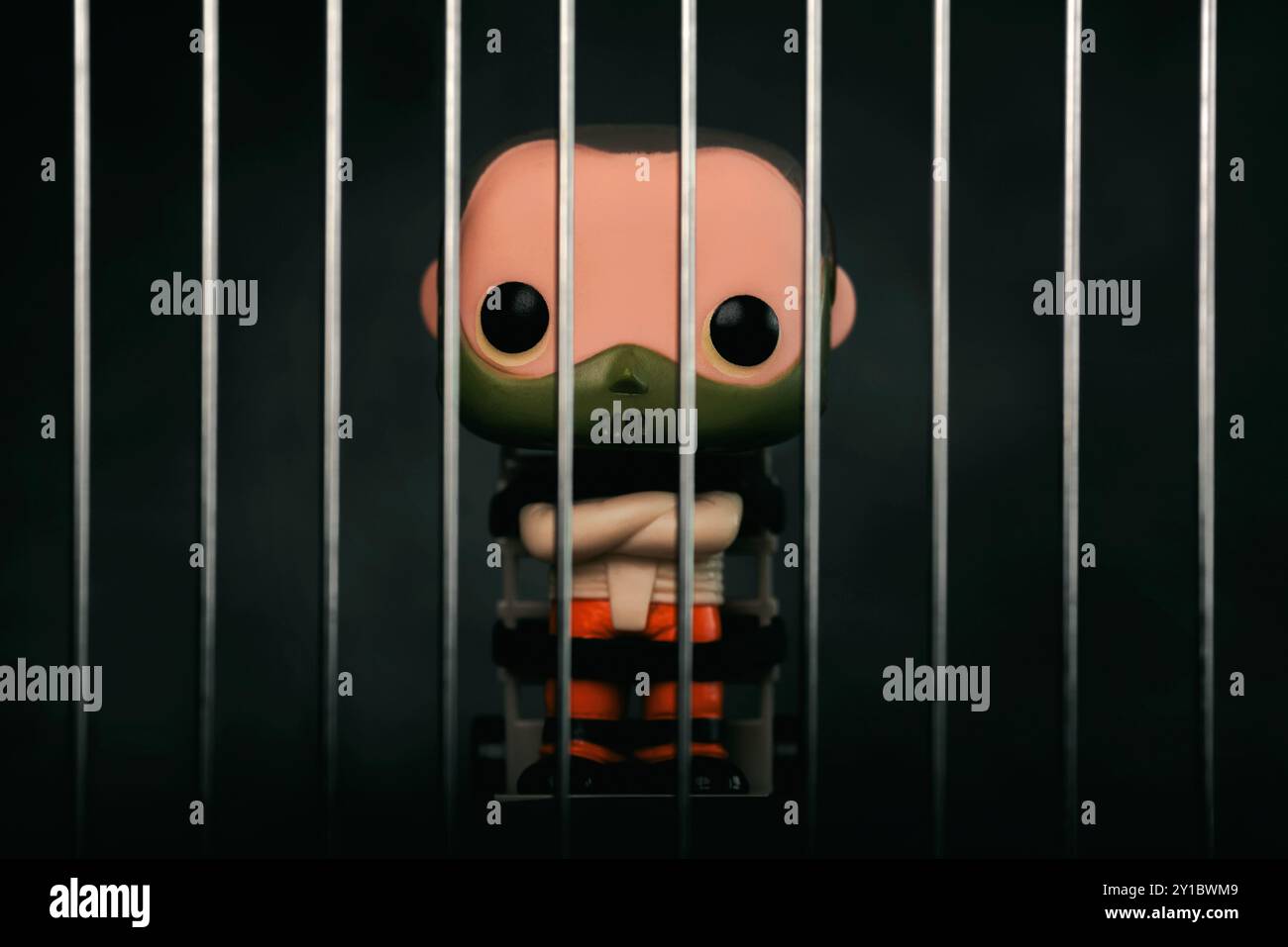 Hannibal lecter cage hi-res stock photography and images - Alamy