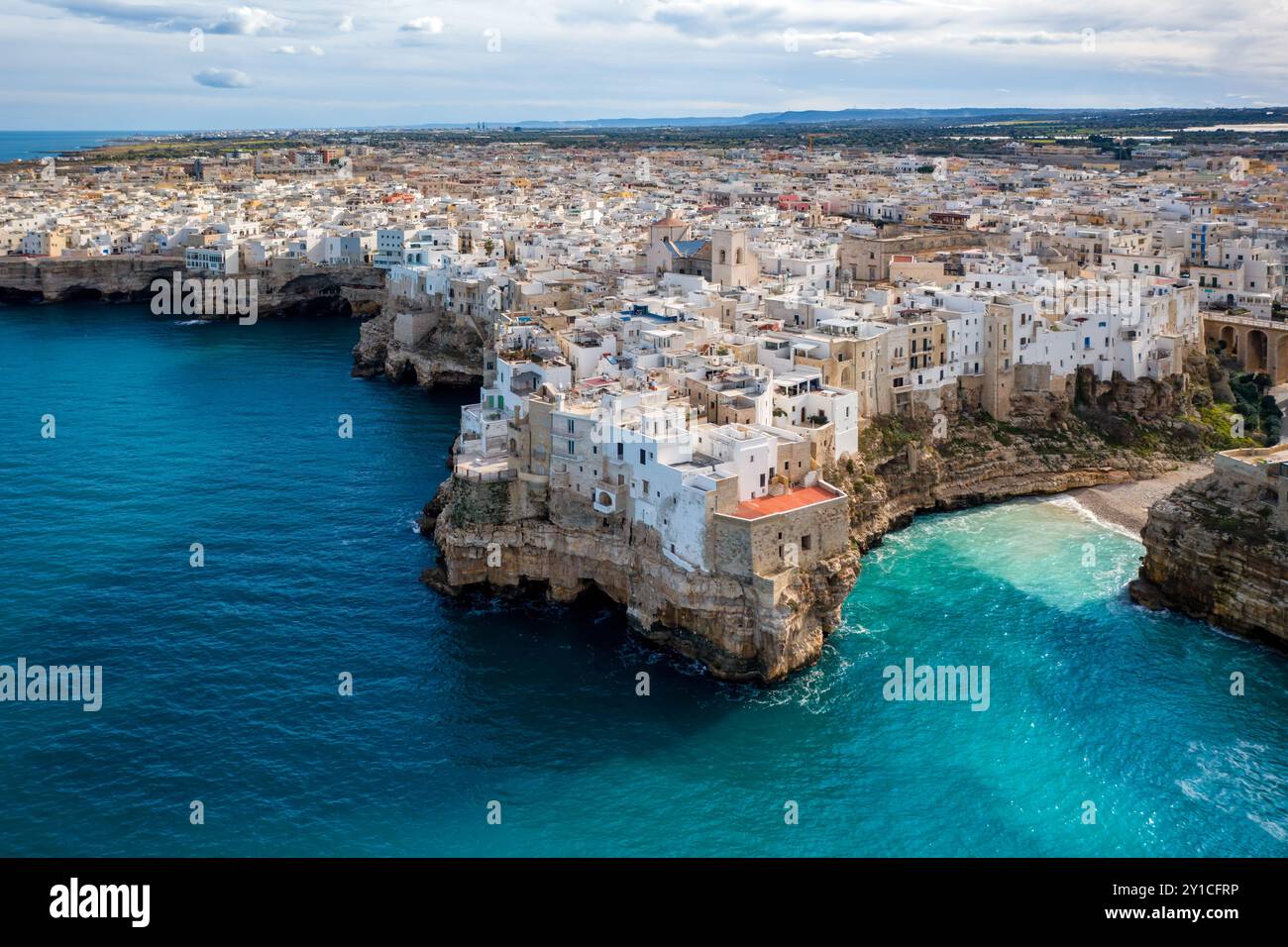Aerial view polignano mare hi-res stock photography and images - Alamy
