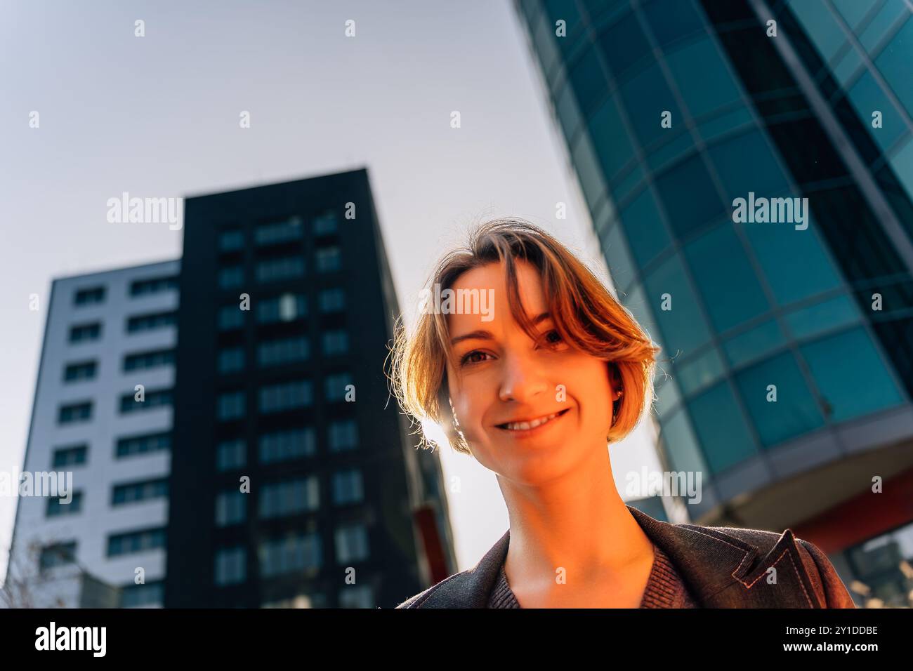 Smiling business woman clear hi-res stock photography and images - Alamy