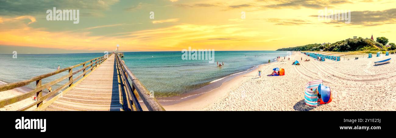 Beach of Rerik, Germany Stock Photo