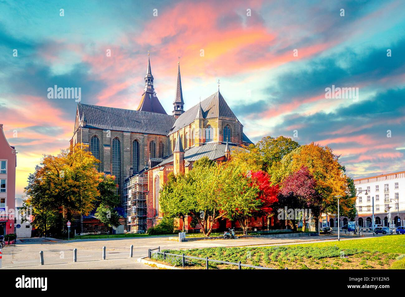 Old city of Rostock, Germany Stock Photo - Alamy