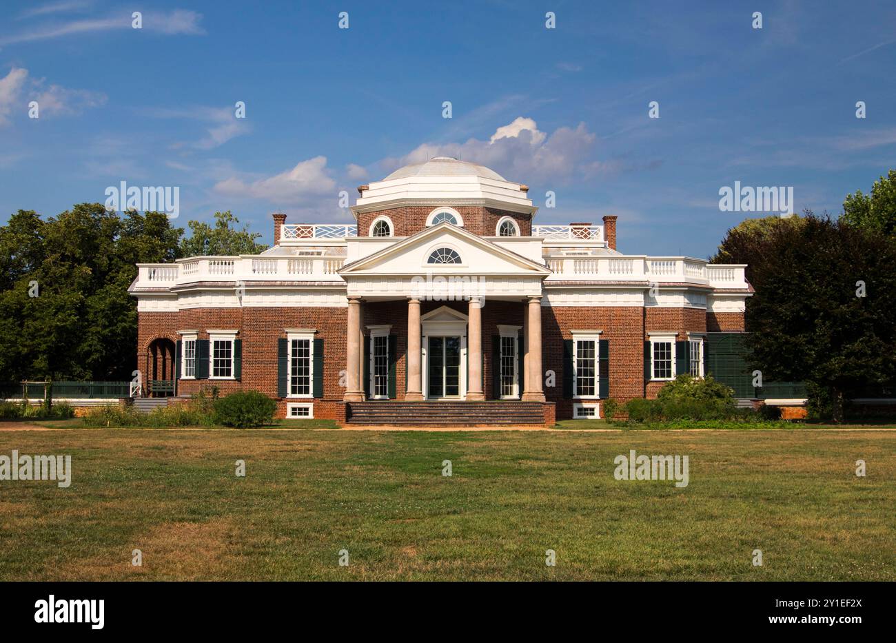 Thomas Jefferson's house, Monticello, Charlottesville, Virginia, USA Stock Photo