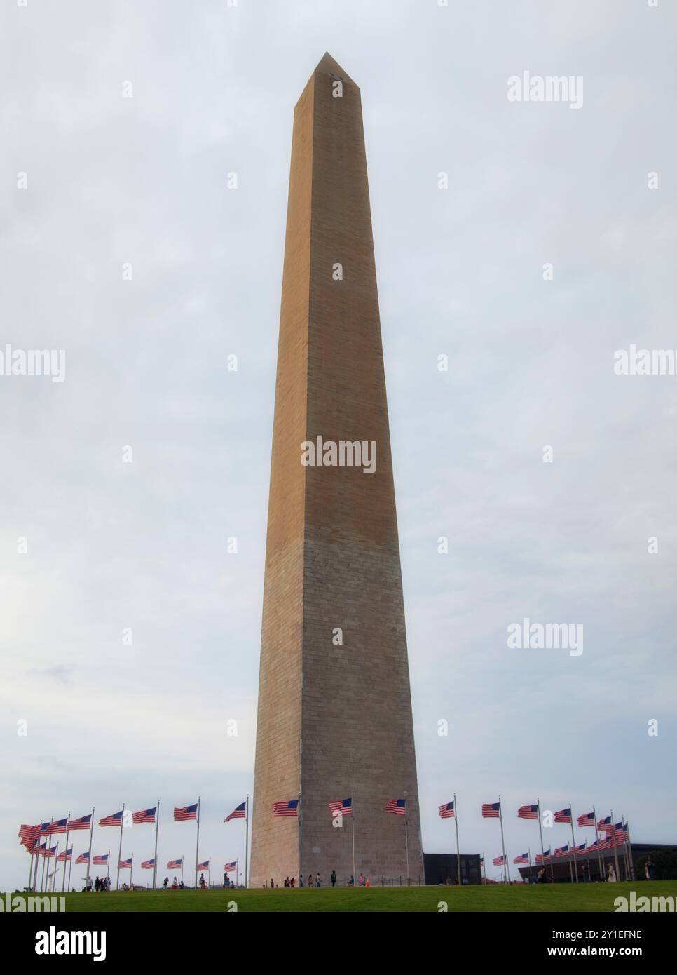 The Washington Monument in Washington, DC. Stock Photo