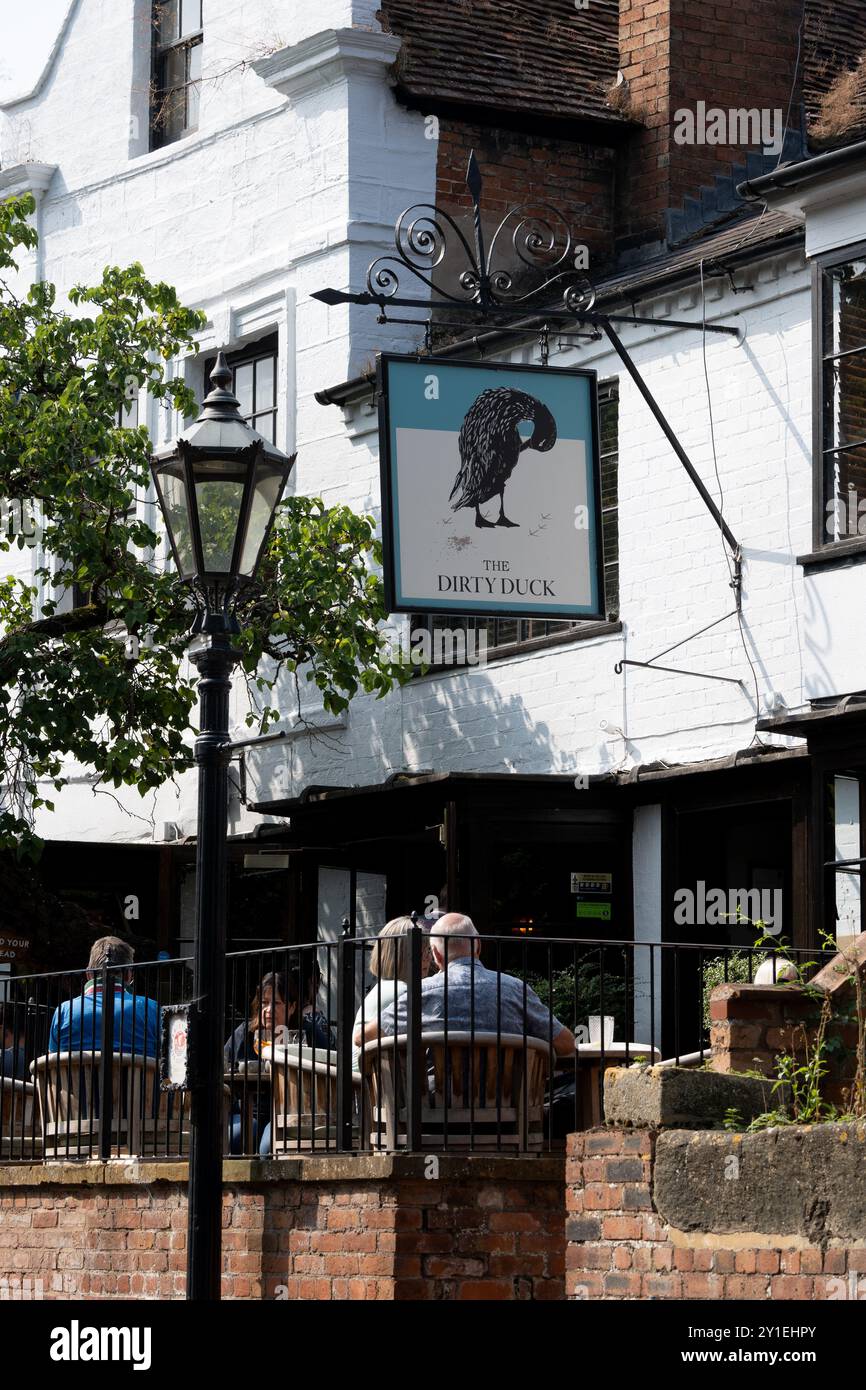 The Dirty Duck pub, Stratford-upon-Avon, Warwickshire, UK Stock Photo