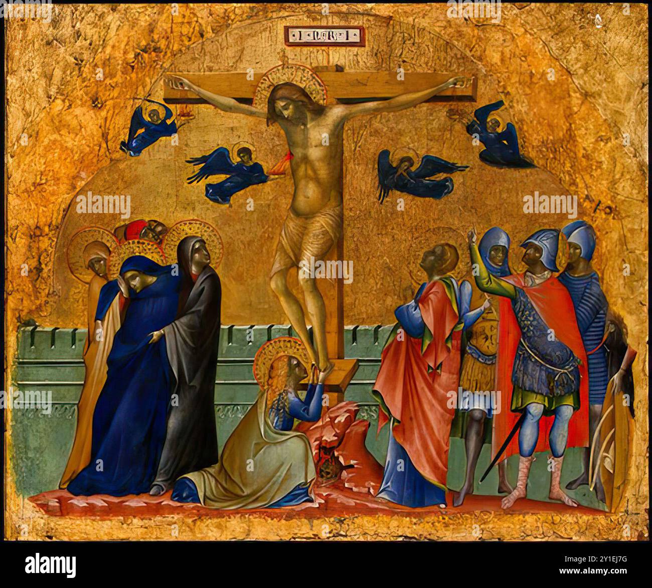 Crucifixion 第一夜～第十二夜 V系 ヴィジュアル系 The Crucifixion 1340 by Paolo Veneziano Stock Photo - Alamy