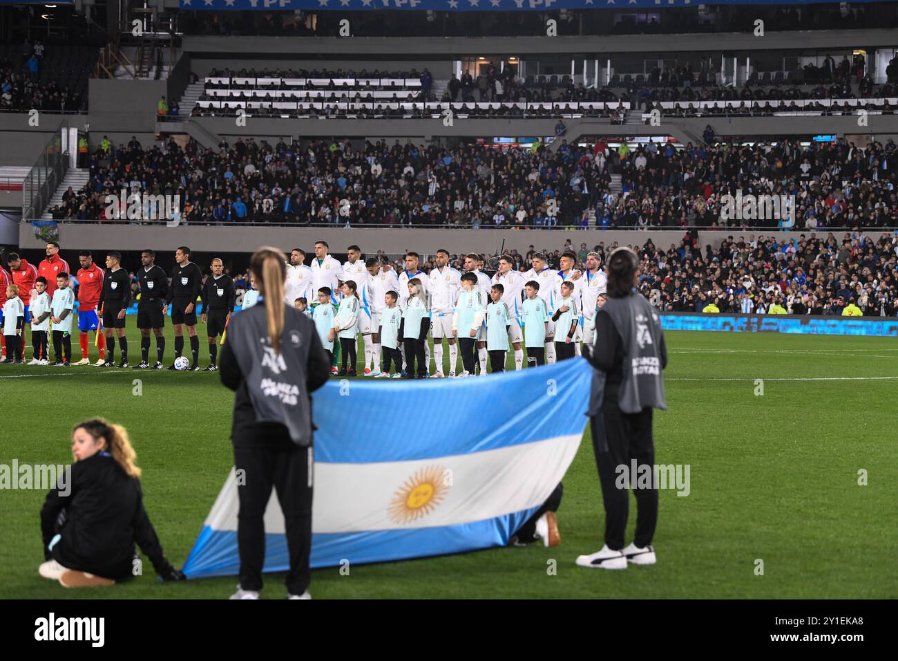 BUENOS AIRES ARGENTINA SEPTEMBER 05 Argentina Team Line Up During Buenos Aires Argentina September 05 Argentina Team Line Up During The Fifa World Cup 2026 Qualifier Match Between Argentina And Chile At Estadio M 2Y1EKA8
