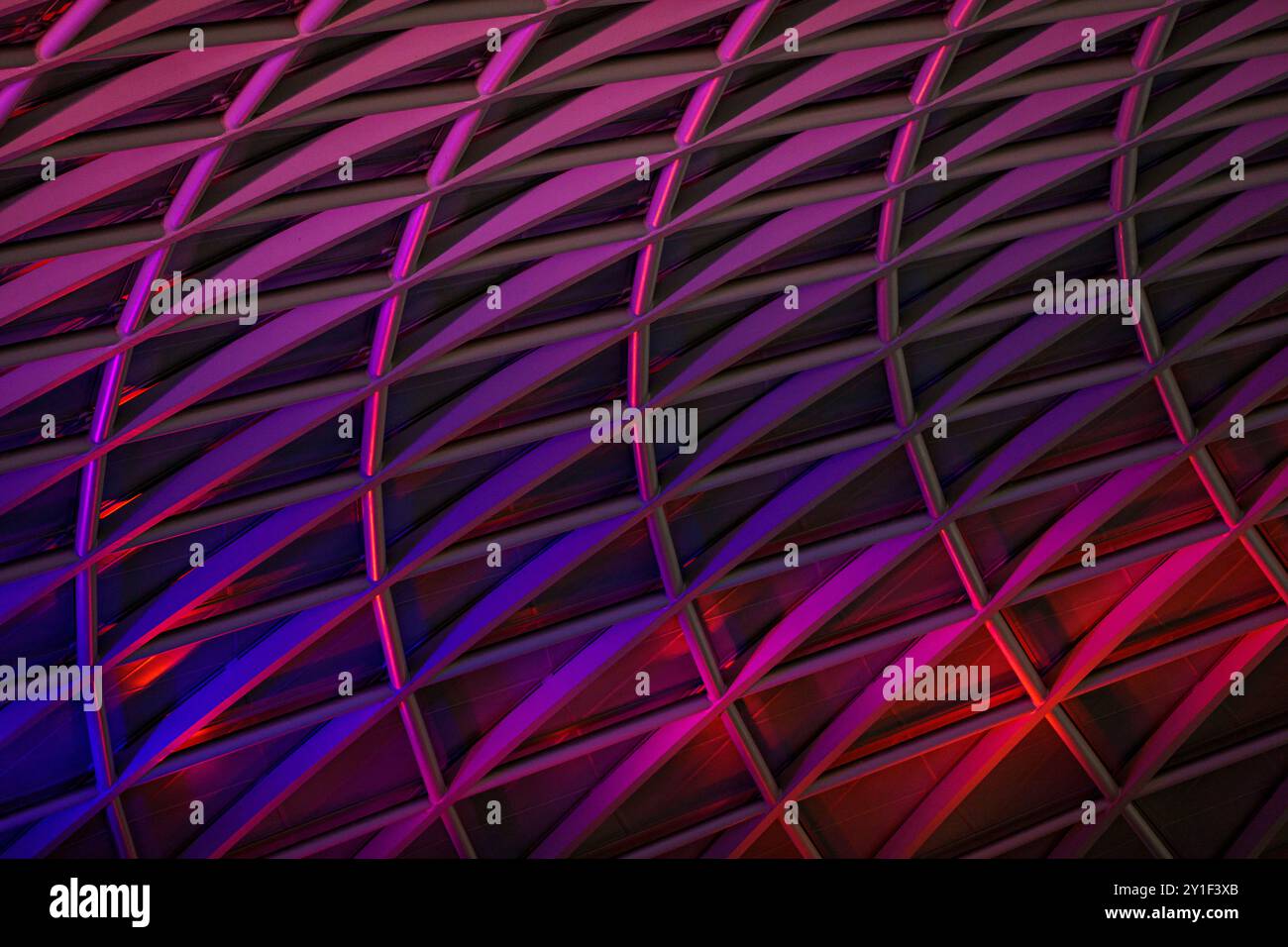 Abstract Architectural Pattern with Vibrant Lighting Stock Photo - Alamy