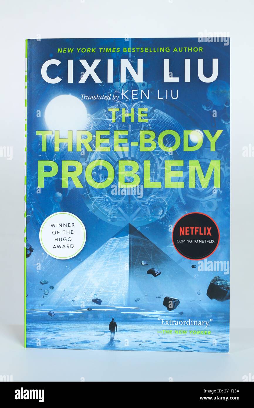 Houston, Texas, USA September 5, 2024 The ThreeBody Problem book by Cixin Liu Stock Photo