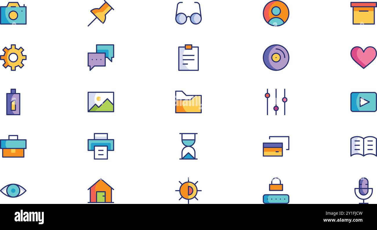 User interface icons High-Quality Vector Icons Collection with Editable Stroke. Ideal for Professional and Creative Projects. Stock Vector