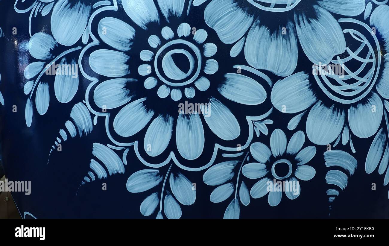 Polish ethnic patterns with floral theme Stock Photo