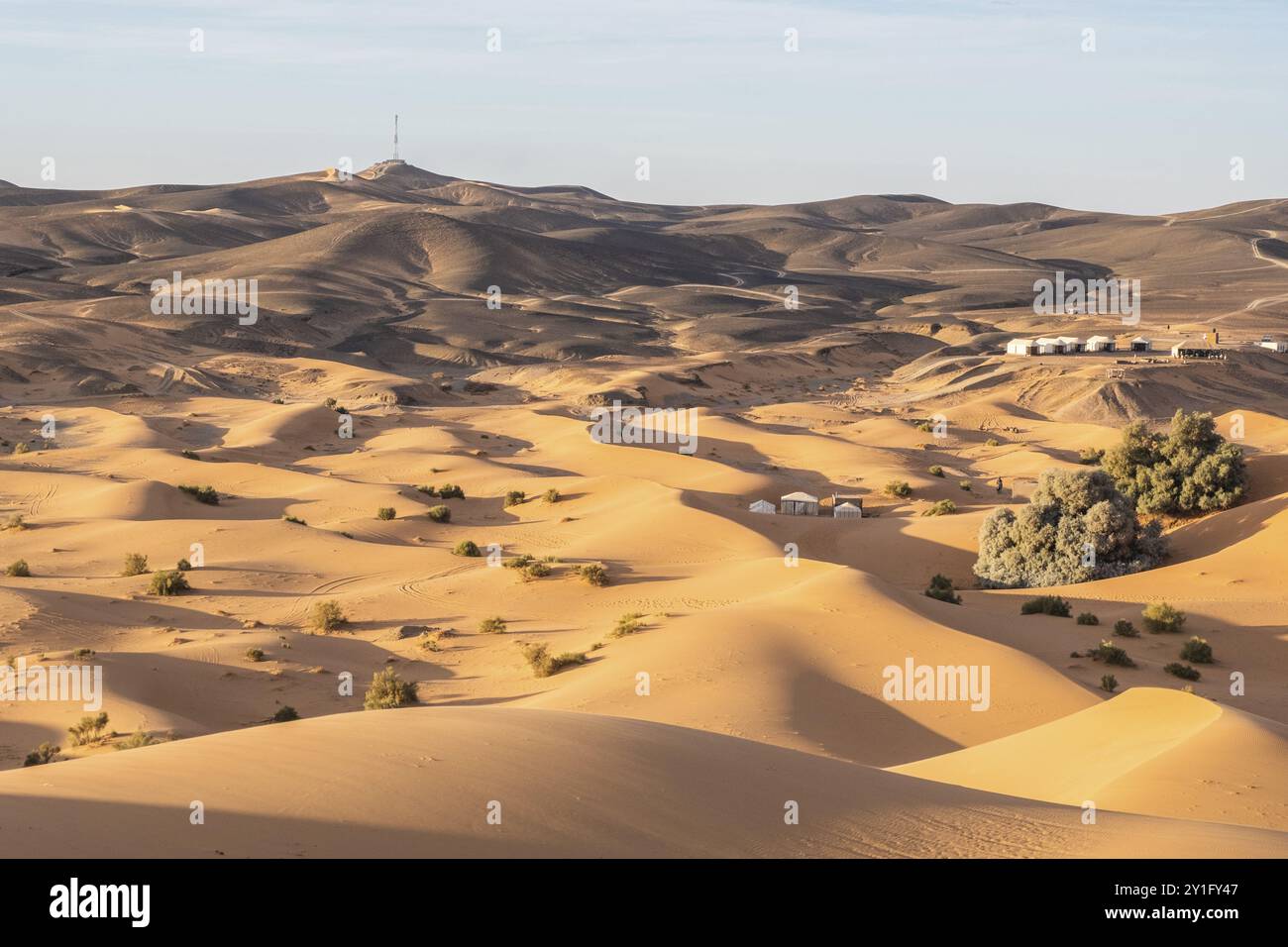 Morocco. . Beautiful sand dunes in the Sahara desert Stock Photo - Alamy