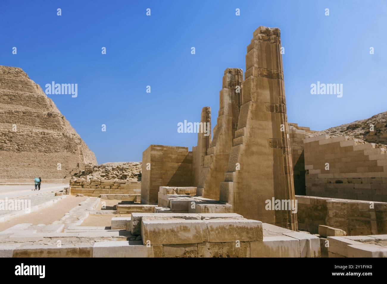 Marvel at the expansive Saqqara Pyramid Complex, an archaeological ...