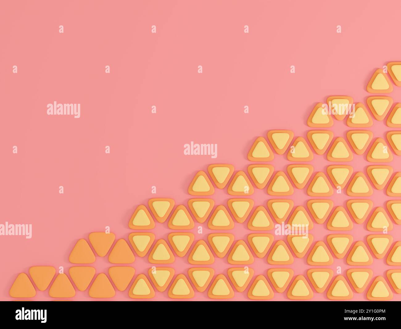 Fresh fruit abstract background, summer concept. Digital 3D rendering. Stock Photo