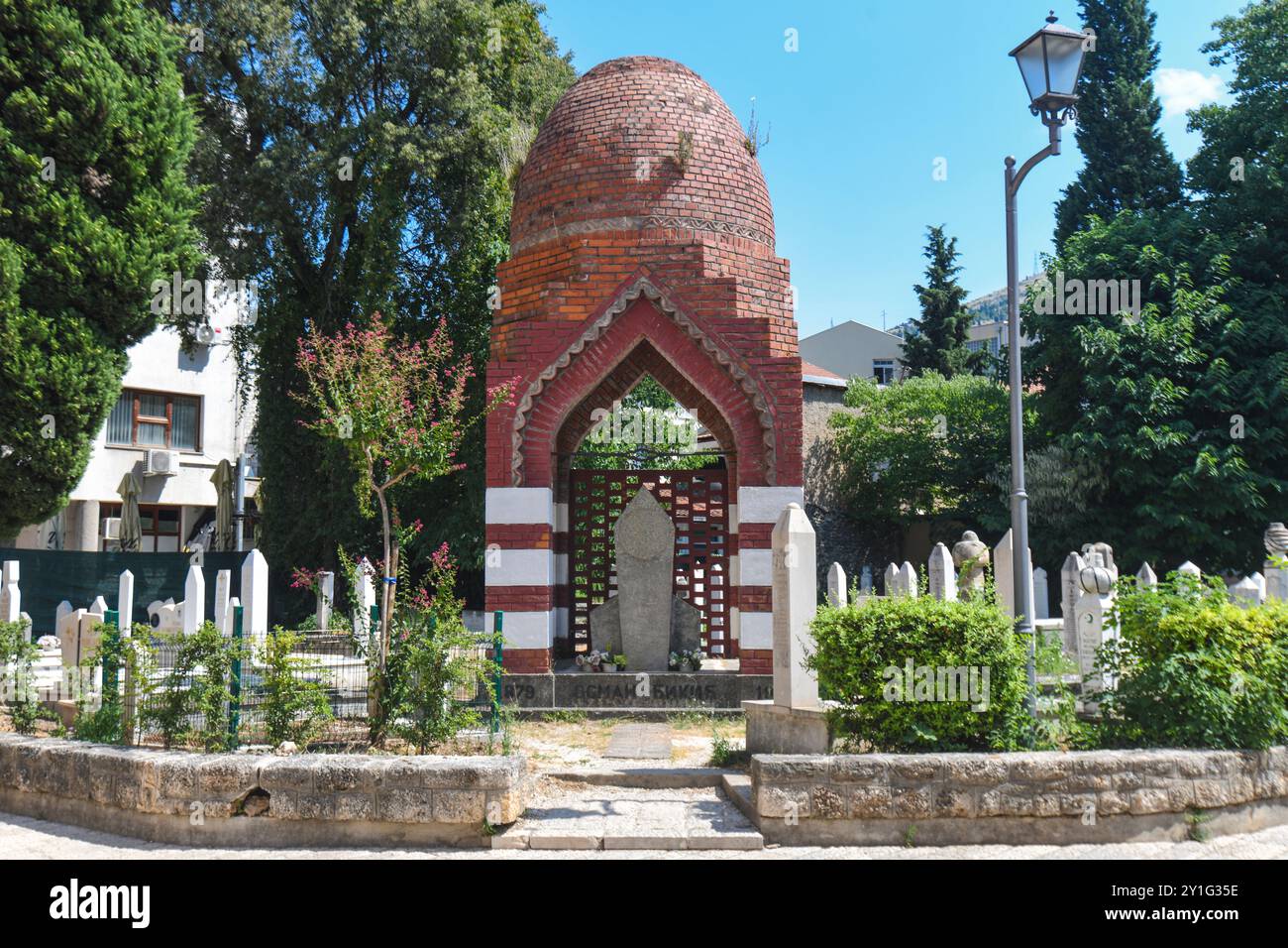 Mostar: Cemetery of the Victims of Genocide. Bosnia and Herzegovina Stock Photo