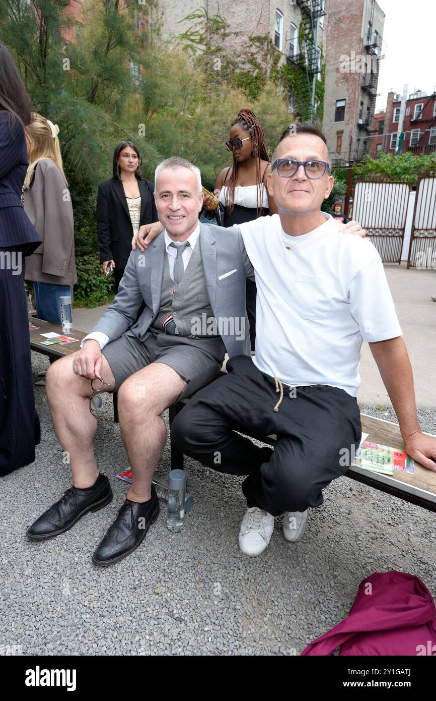 New York, United States. 06th Sep, 2024. 9/6/24, New York, New York, United States Thom Browne during Libertine Spring 2024 collection, held during NYFW at the Elizabeth Street Gallery in New York City, Friday September 6th, 2024. Credit: Jennifer Graylock/Alamy Live News Stock Photo