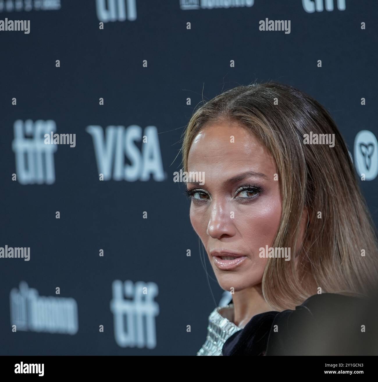 Jennifer Lopez walks the red carpet at the Toronto International Film