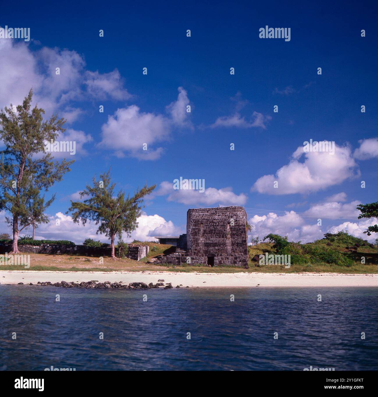 Disused Lime Kiln, Belle Mare Plage, Mauritius Stock Photo - Alamy