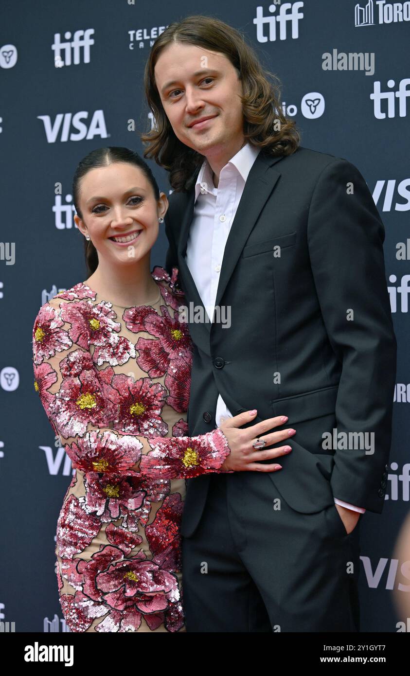 Toronto, Canada. 06th Sep, 2024. Billie Lourd (L) and Austen Rydell ...