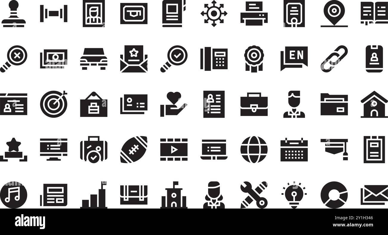 Resume icons High Quality Vector - Resume Icons High Quality Vector Icons Collection With Editable Stroke Ideal For Professional And Creative Projects 2Y1H346 