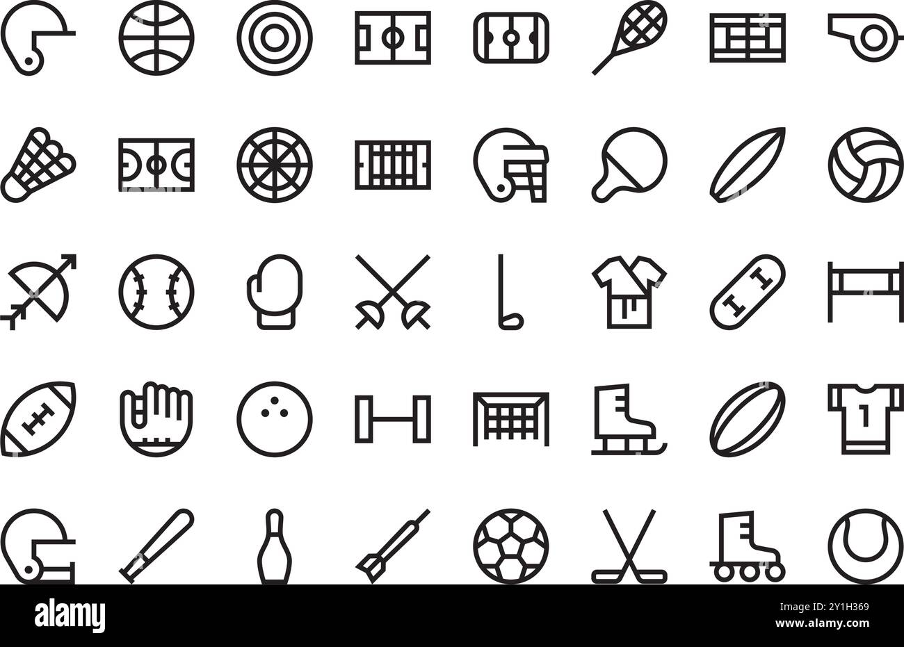 Sport collection icons High-Quality Vector Icons Collection with ...