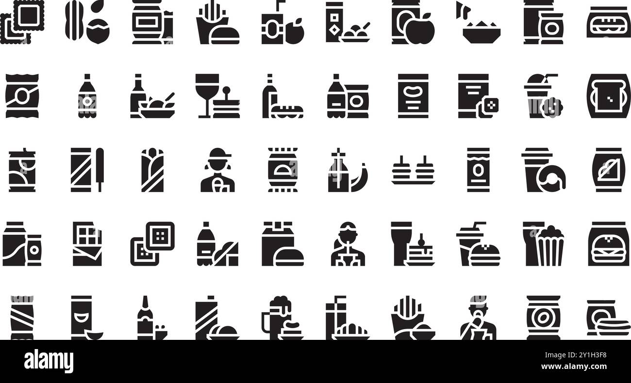 Snacking icons High-Quality Vector Icons Collection with Editable ...