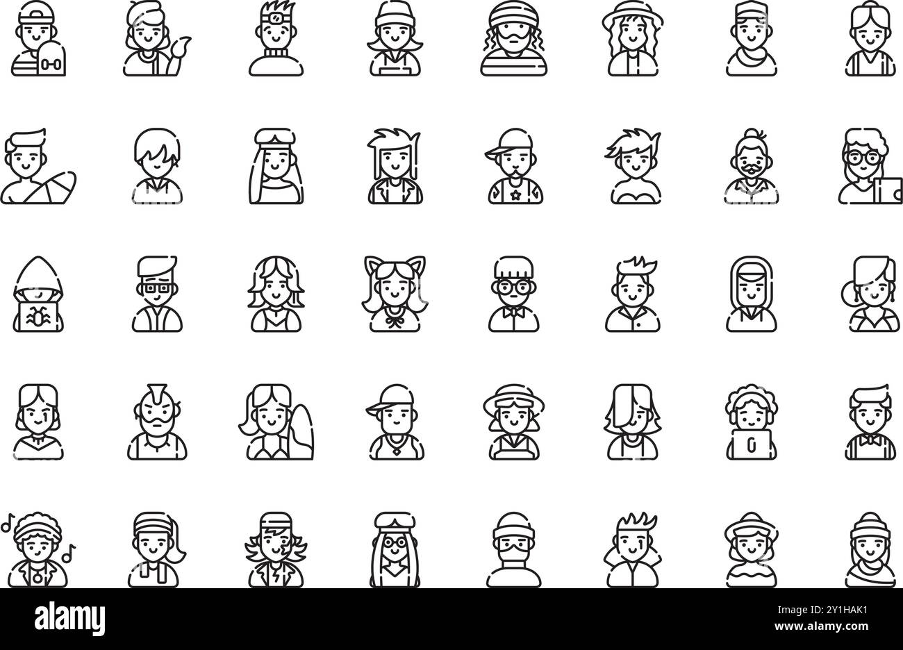 Urban tribes icons High-Quality Vector Icons Collection with Editable ...