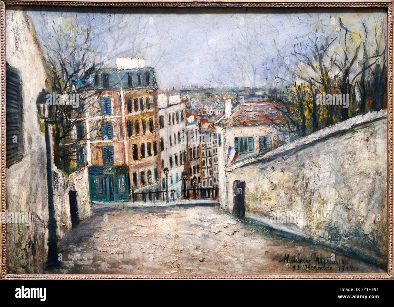 Maurice Utrillo (1883-1955), Rue du Mont-Cenis, 1914, Musee de L