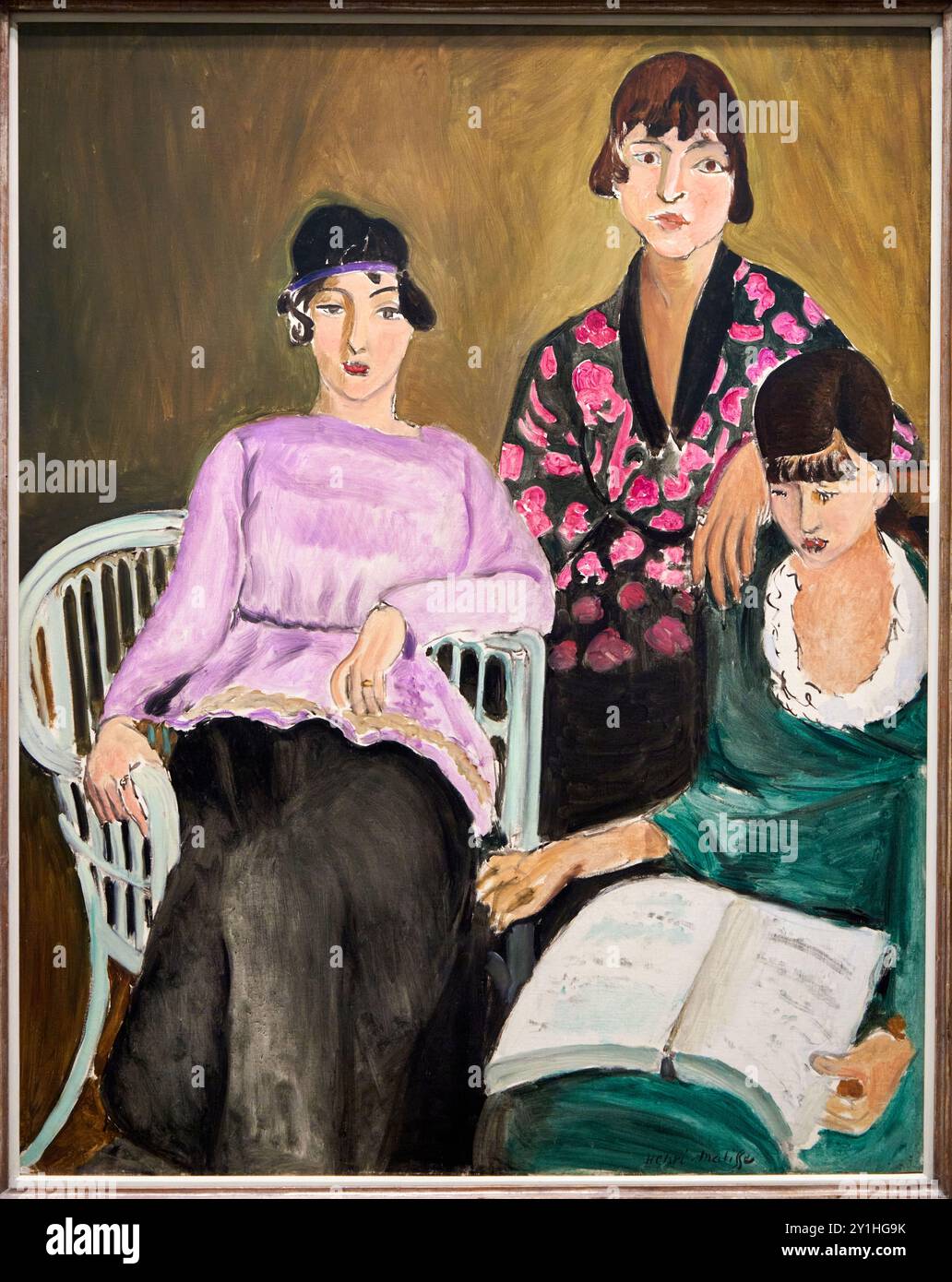 Henri Matisse (1869-1954), Les Trois Soeurs, 1916-1917, Musee de L'Orangerie Museum, Tuileries, Paris, France. Stock Photo