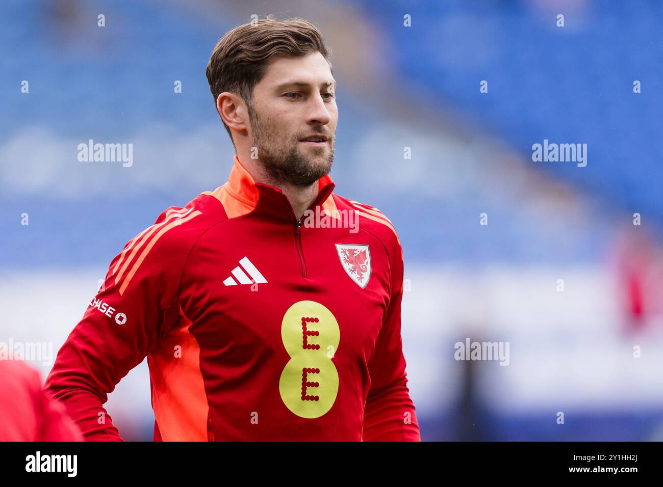 CARDIFF, WALES - 05 SEPTEMBER 2024: Wales' Ben Davies during a Wales ...