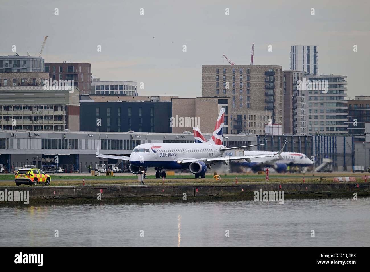 London City Airport London City Airport in the UK has had plans to increase its annual passenger cap increased to nine million passengers a year up from six and a half million approved by the Government and to fly three extra flights in the first half hour of its daily operations. However its plan to extend operations into Saturday afternoon was rejected and must continue to close at 12:30 pm on Saturdays despite wanting to extend until 6:30pm. London City Airport UK Copyright: xMartinxDaltonx City Airport 070924 MD 022 Stock Photo