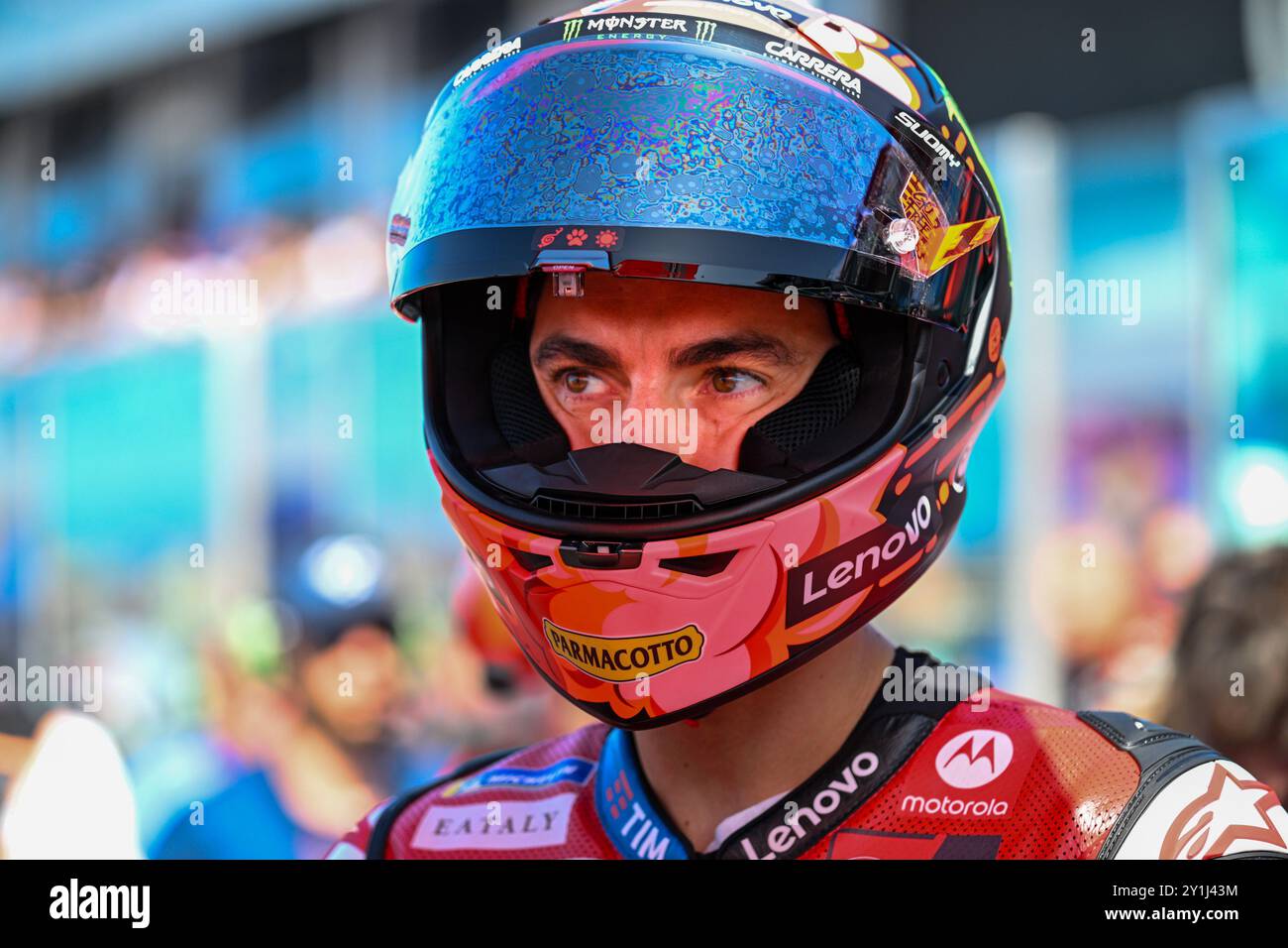 Francesco Bagnaia Italian Ducati Lenovo Team Ducati portarait a pitline ...