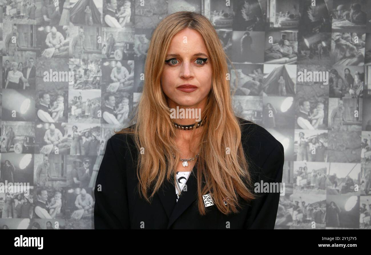 Charlotte Colbert attends the UK Premiere of 'Lee' at the Odeon Luxe Leicester Square in London, England. Stock Photo