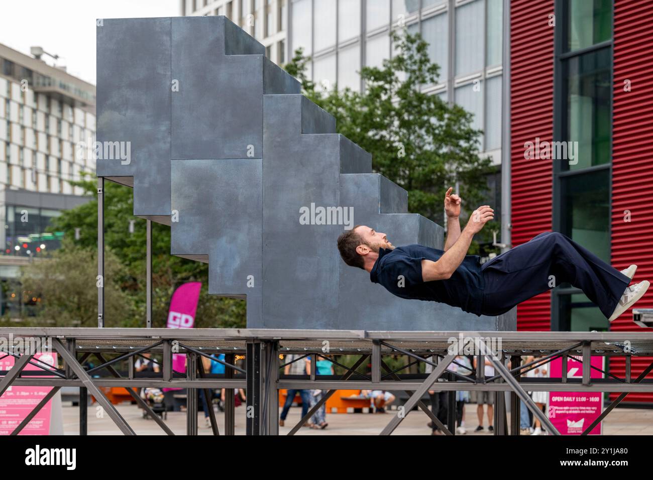 Trampoline park gravity hi-res stock photography and images - Alamy