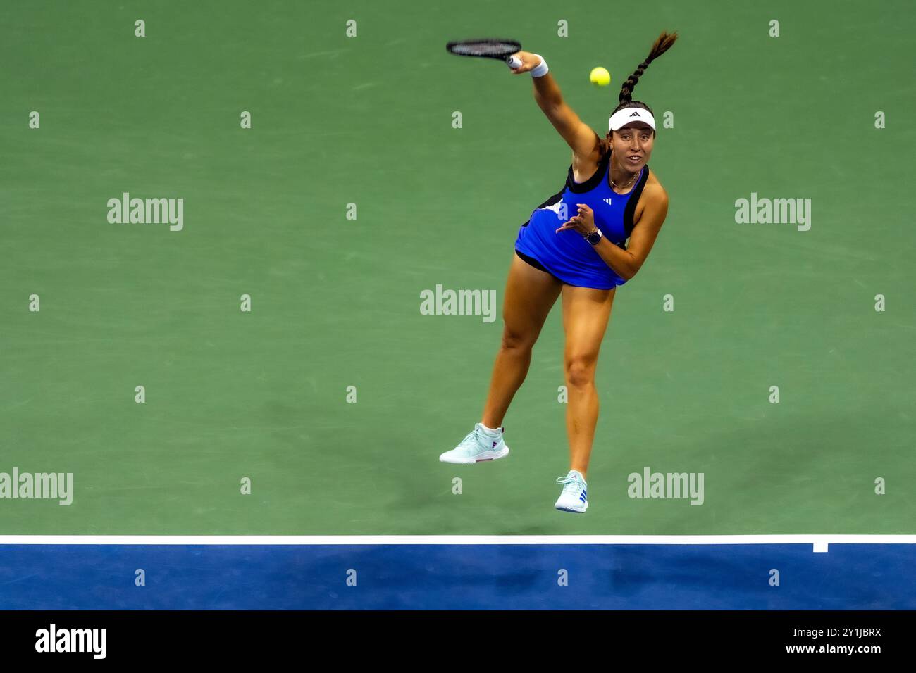 Jessica Pegula (USA) competes in Women's semifinals at the 2024 US Open Tennis. Stock Photo