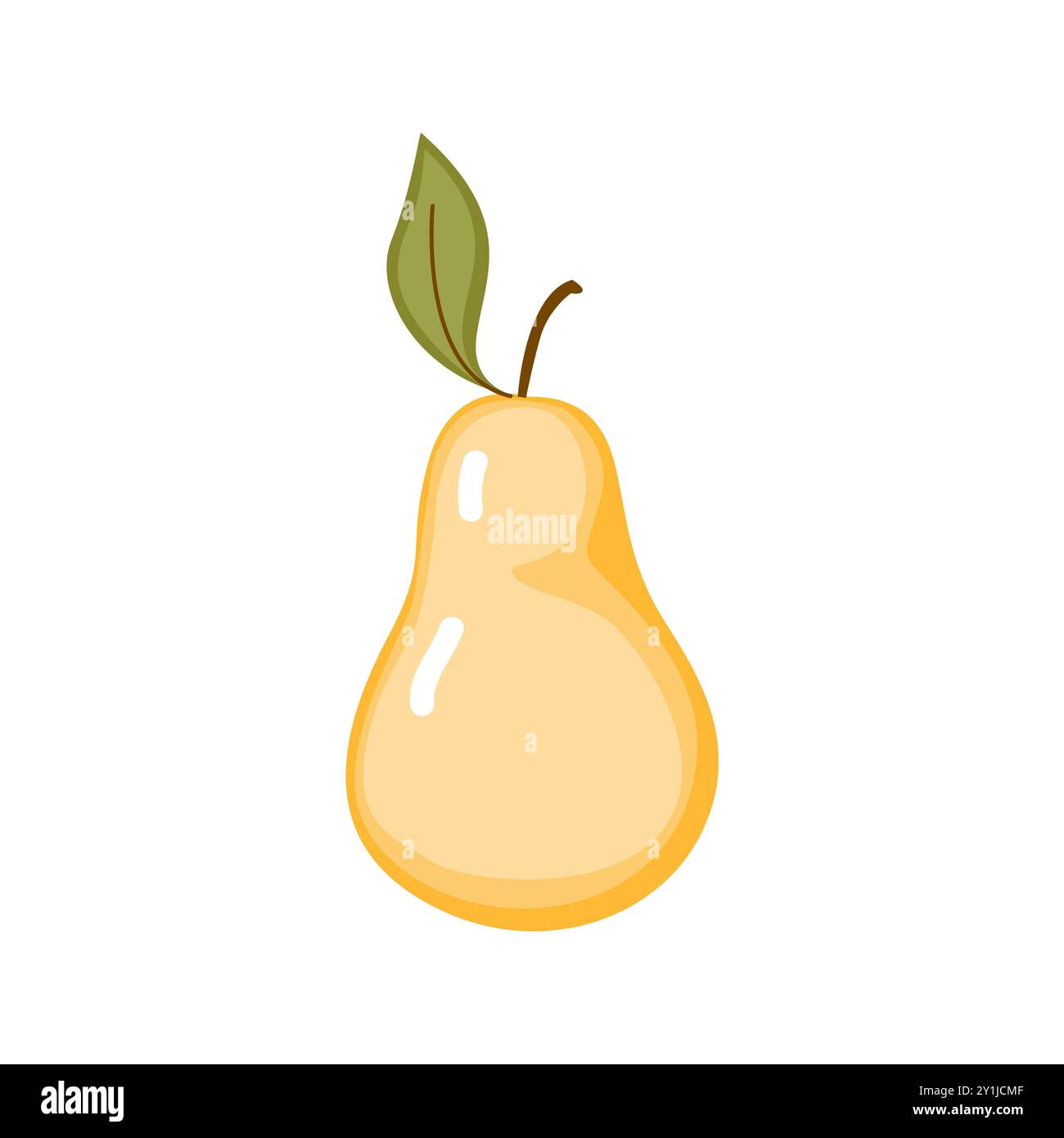 pear isolated on white background Stock Vector Image & Art - Alamy