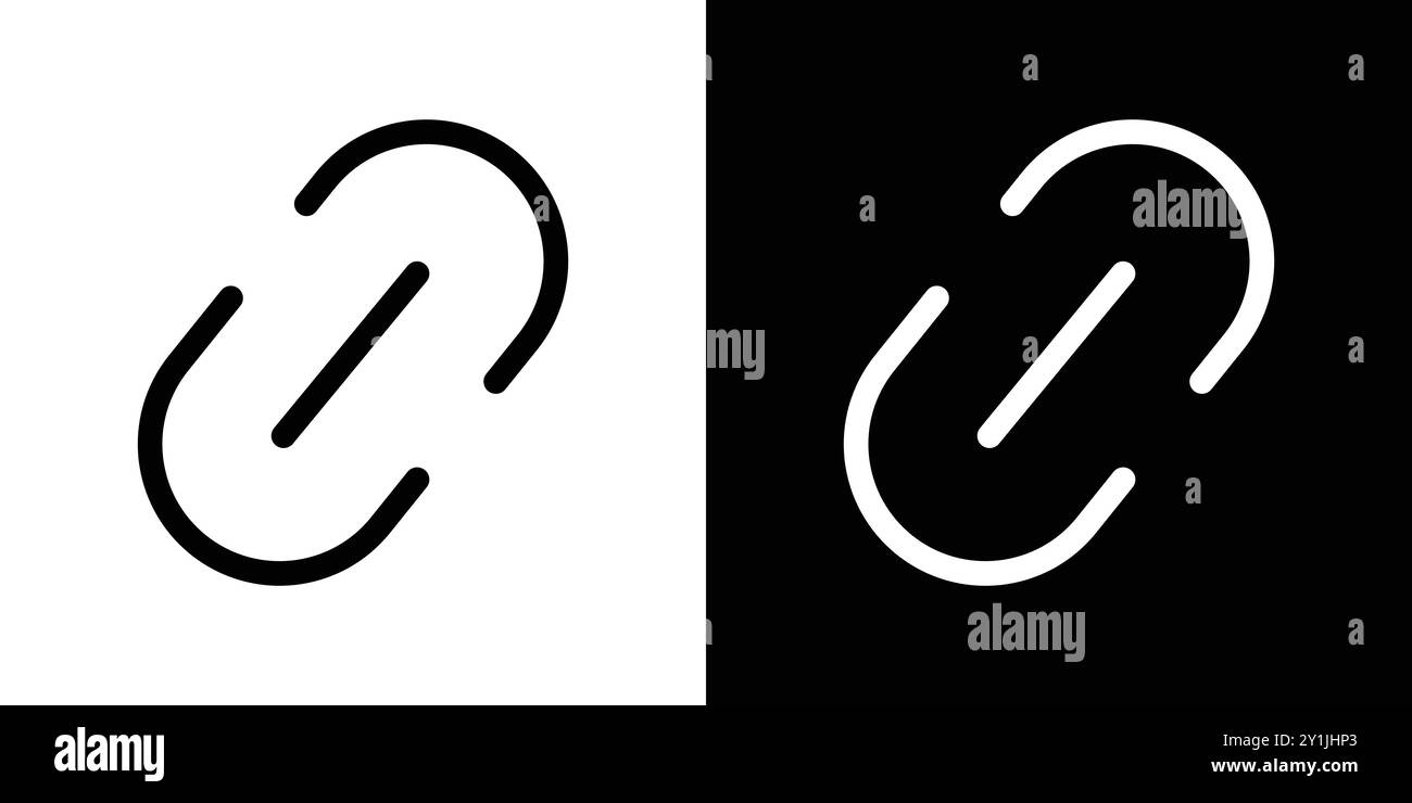 Chain icon design simple flat vector symbol outline collection set logo ...